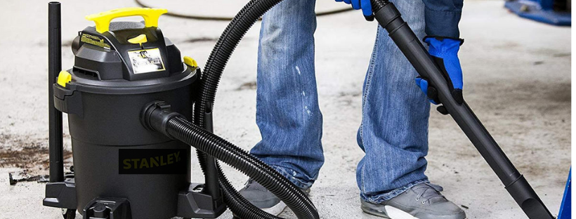 Aspirateur de chantier : sans sac, pour gravats